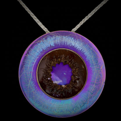 Pendant Titanium with sterling silver chain